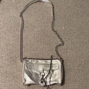 Rebecca Minkoff Metallic Crossbody Bag with Chain